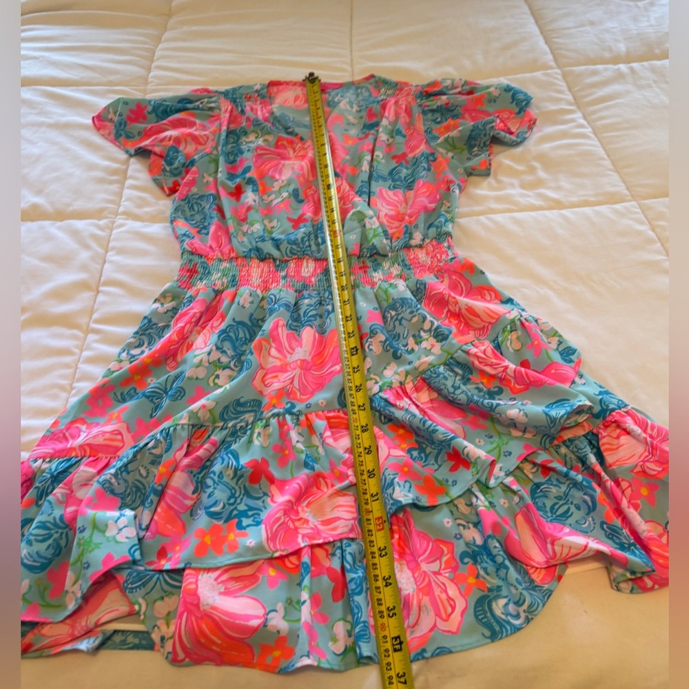 Lilly Pulitzer Maryanne Flutter Sleeve Dress size 12, Like New, worn once - Picture 7 of 7